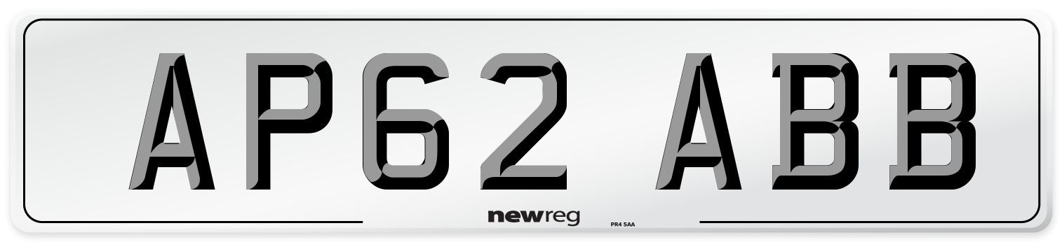 AP62 ABB Number Plate from New Reg